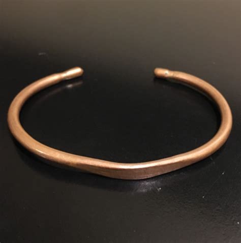 Rustic Mens Unisex Copper Bracelet Cuff Ebay