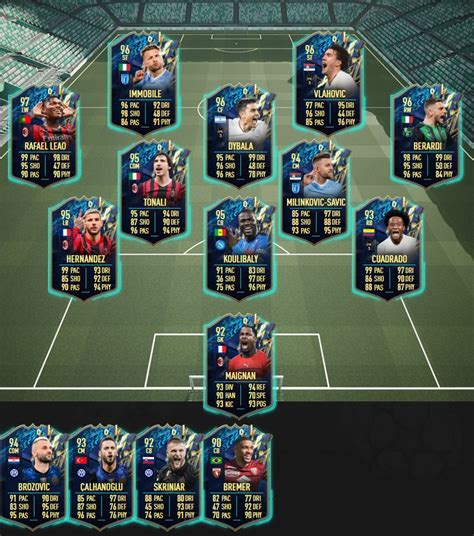 Futbin On Twitter New Serie A 🇮🇹 Tots🔥 Seriea Tots