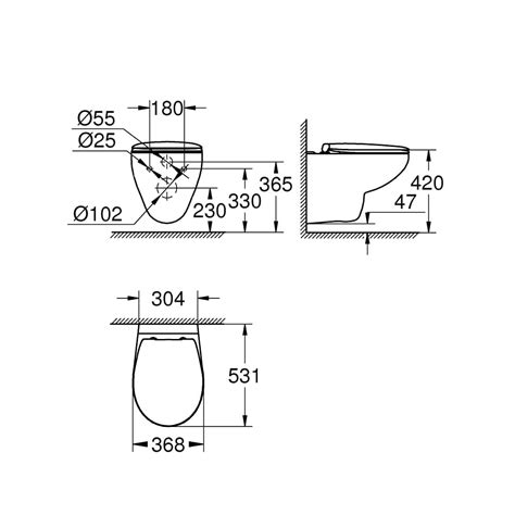 Grohe Vegghengt Toalett Spyler Ikke