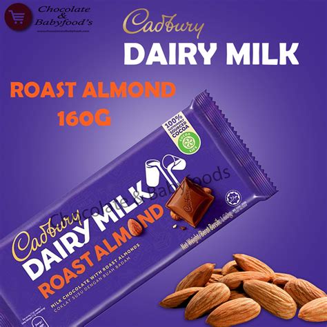 Cadbury Dairy Milk Roast Almond Chocolate Bar 160g Cut Price Bd