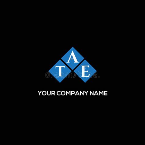 Tae Letter Logo Design On Black Background Tae Creative Initials