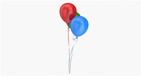 Colorful Balloons 3d Model Turbosquid 1359622