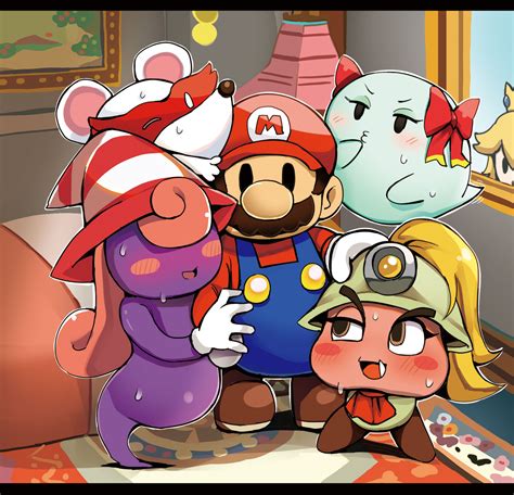 Princess Peach Mario Vivian Bow Goombella And 1 More Mario And 3