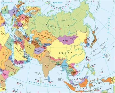 Atlas Map Of Asia | Zip Code Map