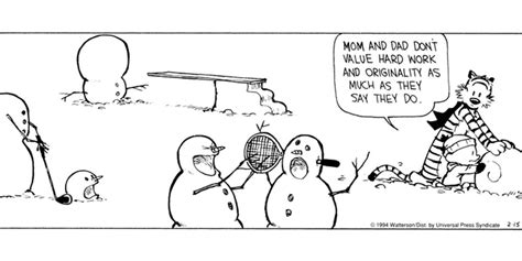 20 Best Calvin And Hobbes Snowman Comic Strips