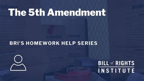 The Fifth Amendment BRI S Homework Help Series YouTube