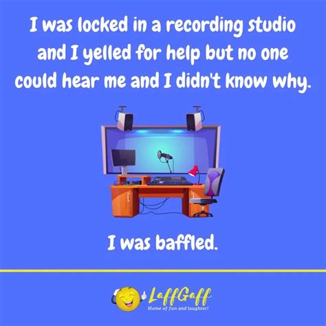 Funny Recording Studio Joke Laffgaff Home Of Laughter