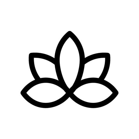 Lotus Icon Vector Symbol Design Illustration Vector Art At