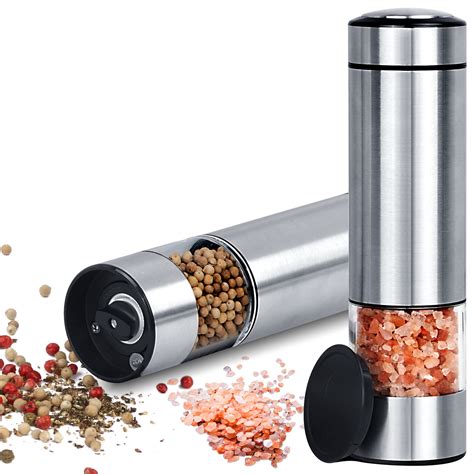 Innhom Battery Powered Salt Pepper Mill Set Reviews Wayfair