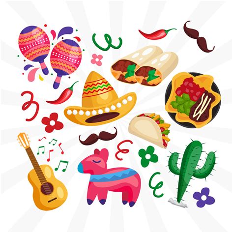 Cinco De Mayo Icon Set 2058383 Vector Art At Vecteezy