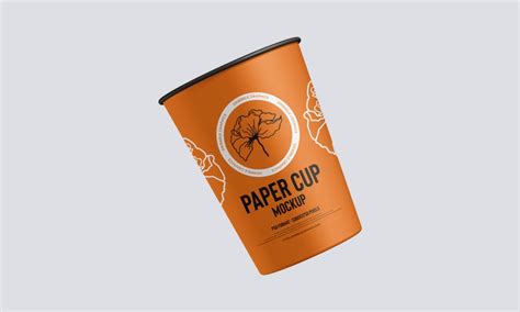 Free Stylish Paper Cup Packaging Mockup Design Mockup Planet