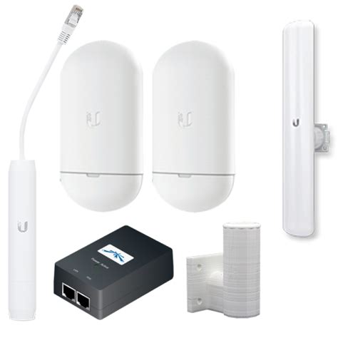 Ubiquiti LOCO5AC NanoStation 5GHz 13dBi WiFi 5 PtMP Link Kit Pre