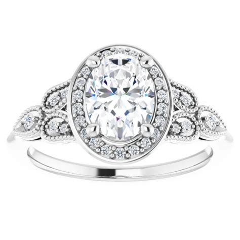 543 Ct Oval Shape Created Alexandrite Halo Ring With Lab Grown Diamonds In 14k White Gold