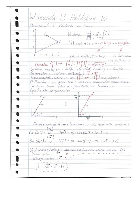 Samenvatting Meetkunde Met Vectoren Getal En Ruimte Wiskunde B