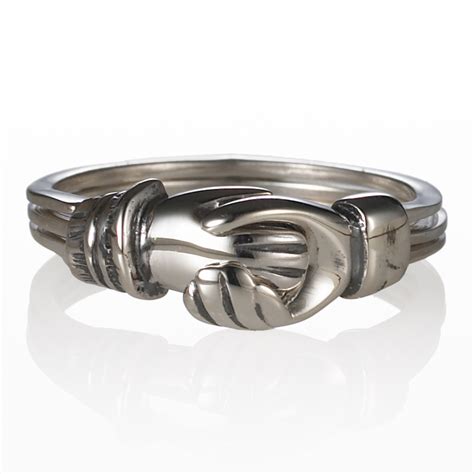 Gimmel Ring | Sterling silver wedding rings, Rings, Silver wedding rings