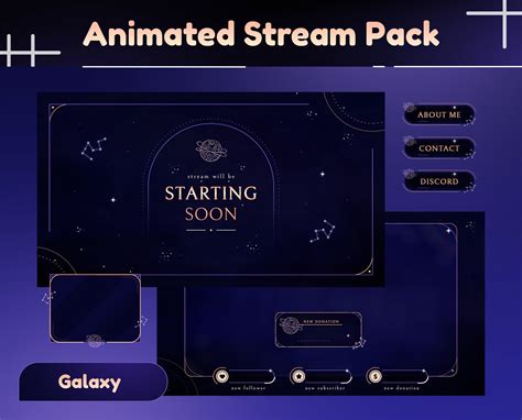 Astro Gate Animated Stream Package Transition Stream Overlay Panels Sky