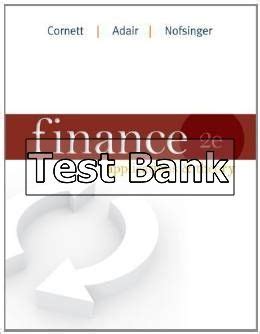 finance applications  theory  edition cornett test bank testbankfan