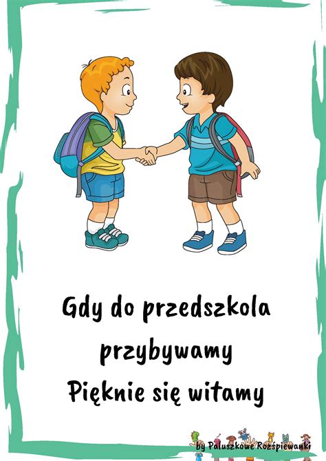 Kodeks Przedszkolaka Paluszkowe Roz Piewanki