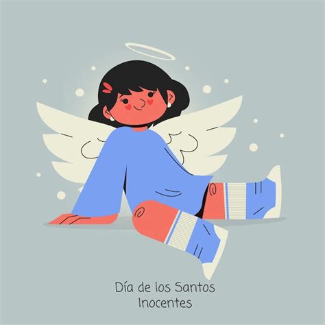 Free Vector Hand Drawn Dia De Los Santos Inocentes Illustration