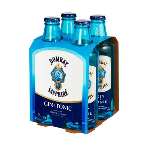 Bombay Sapphire Gin And Tonic 54 Bottles 4x275ml Gin Rtds Super Liquor