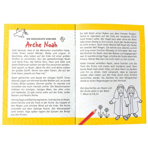 Malheft Arche Noah für Kinder