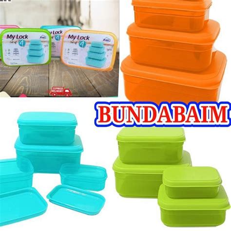 Jual Banyak Peminat MY LOCK LUNCH BOX SET HW79 TOPLES KOTAK TEMPAT