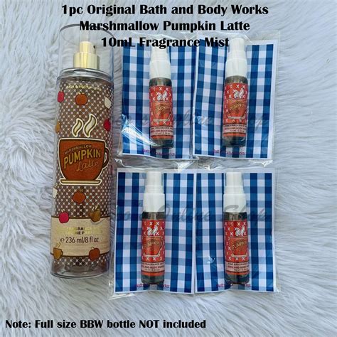 Pc Ml Bbw Marshmallow Pumpkin Latte Fragrance Mist Sample