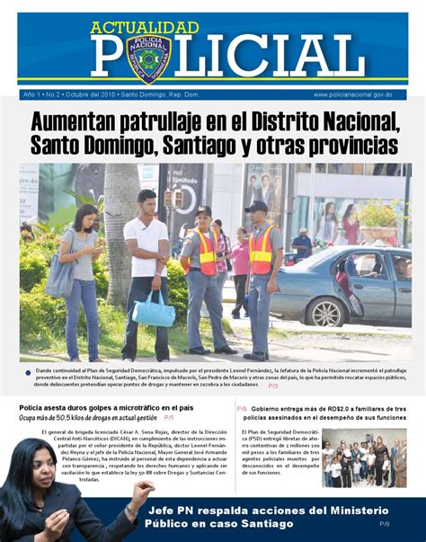 Revista Actualidad Policial Año 1 No 2 By Policía Nacional