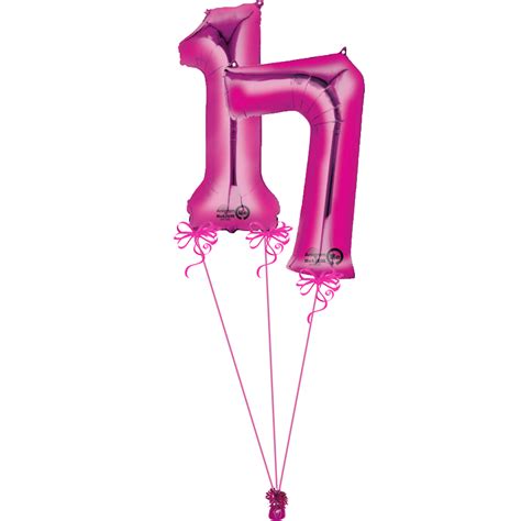 Pink Giant Numbers 17 | Magic Balloons