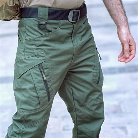 Ix9 Tactical Cargo Pants Men Combat Army Military Style Pockets Pants Black Thin Casual Trousers