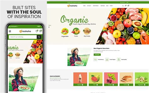 Organic Fruits Vegetables Responsive Ecommerce Shopify Themes