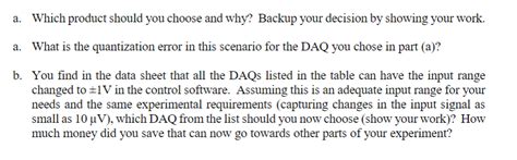 For a particular experiment, you are looking to | Chegg.com