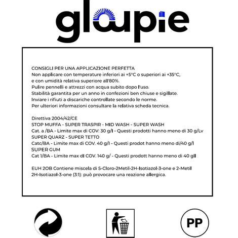 Gloupie Super Traspir Pittura All Acqua Traspirante Per Pareti Per