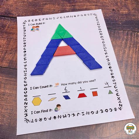 Alphabet Pattern Block Mats