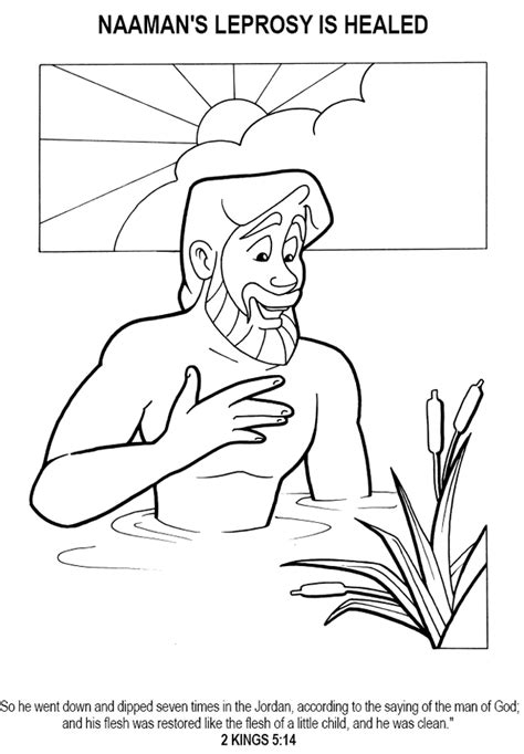 Naaman Coloring Pages Coloring Home