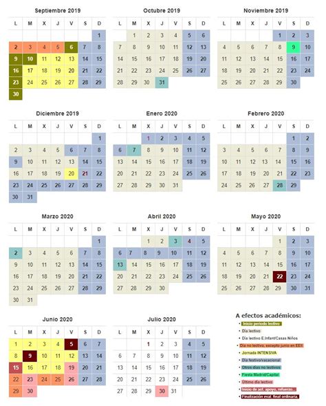 Este Es El Calendario Escolar 2020 2021 En La Comunidad De Madrid Images