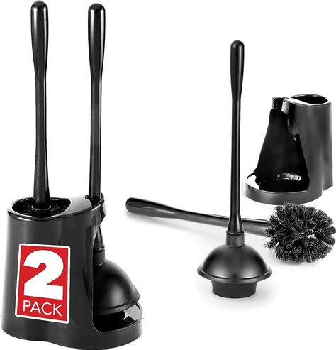 Amazon Toilet Plunger And Brush Set In Black Pack Bathroom