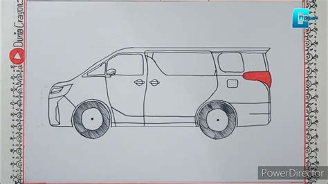 Menggambar Mobil Alphard Untuk Pemula How To Draw Car Youtube