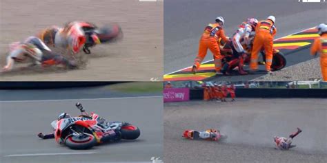 Marquez Le Foto Delle Tre Cadute Durante Le Qualifiche Del Gp Del