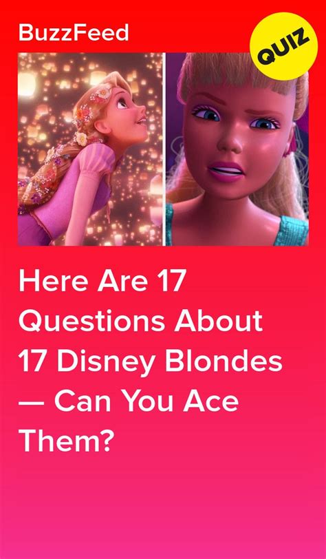 How Well Do You Know Your Disney Blondes Artofit