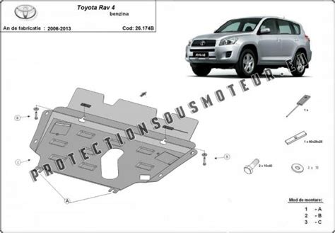 Protection Sous Moteur Et De La Bo Te De Vitesse Toyota Rav