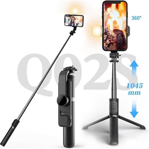 Ganbao Beyaz Kablosuz Bluetooth Selfie Sopa Katlanabilir Tripod Ile