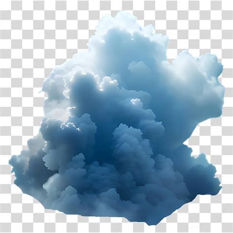 Premium Psd Realistic And Colorful Clouds On Transparent Backgrounds