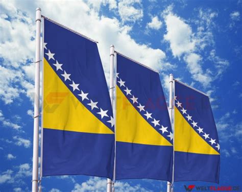 Bosnien Herzegowina Flagge Bedrucken Lassen Online Kaufen