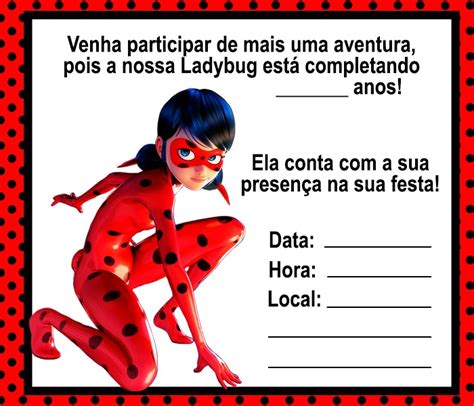 Convite Ladybug Modelos Fant Sticos Para Se Inspirar