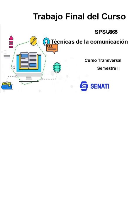 SPSU SPSU 865 Trabajofinal Trabajo Final del Curso SPSU 865 Técnicas