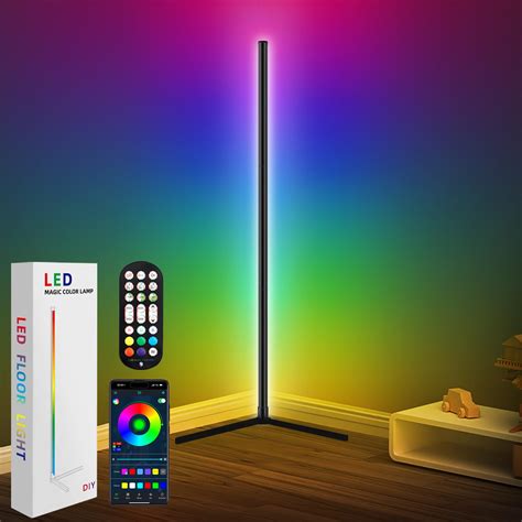 Buy Corner Floor Lamp Cm Smart Rgb Led Floor Lamp With App Remote