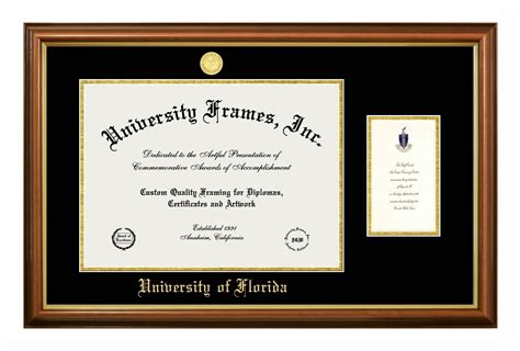 The University Of Florida Diploma Frame With Announcement Diploma