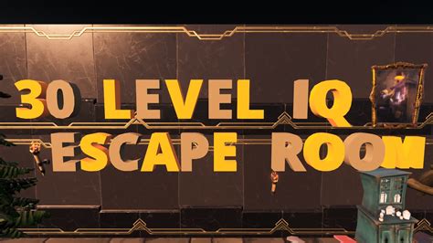 Levels Iq Escape Room By Pessi Fortnite Creative