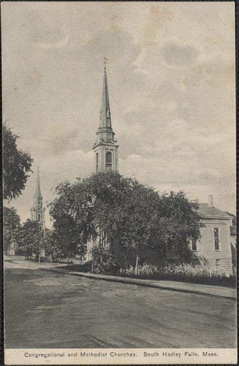 Congregational And Methodist Churches South Hadley Falls Mass